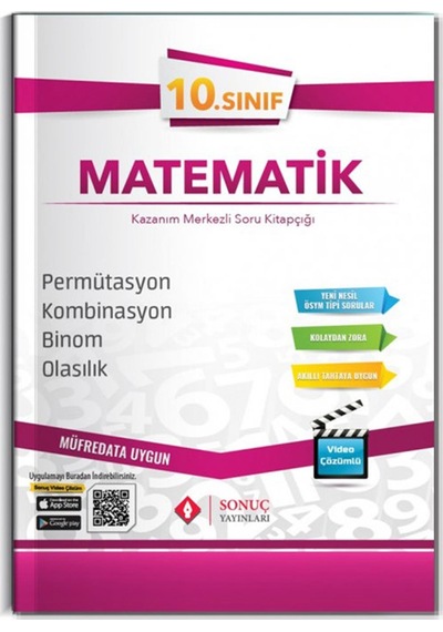 Sonuç Yayınları 10. Sınıf Permütasyon Kombinasyon Fasikülü