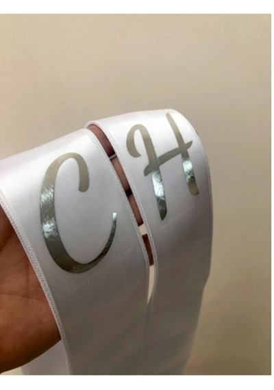 Gelin Damat Isimli Tören Takı Kurdelesi 2 Adet B-36