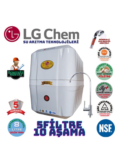 Lg Chem Cool Byz Montaj Dahil 8lt 5fl 10 Aşama Su Arıtma Cihazı