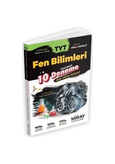 TYT Fen Bilimleri 10 Deneme -  Miray Yayınları