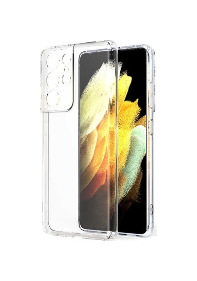 Adige Samsung Galaxy Uyumlu S21 Ultra Kılıf Kamera Korumalı Süper Silikon