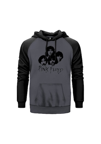 Pink Floyd Group Kırmızı Renk Reglan Kol Sweatshirt