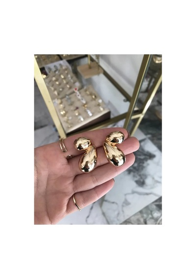 Gold Küçük Damla Küpe Altın