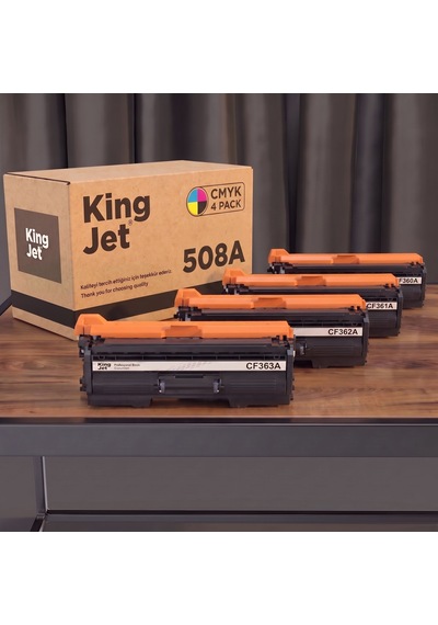 Kingjet Hp Uyumlu  508a Cf360a 4 Renk Standart Kapasiteli Takım Çipli Uyumlu  Toner 48267249