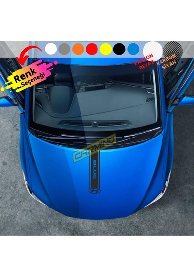Hyundai Accent Blue Kaput Şerit Sticker