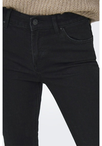 Only Onlhush Mıd Skın Ank Rw Dnm Akm188 Noos Kadın Siyah Denim Pantolon - 15336727 Siyah
