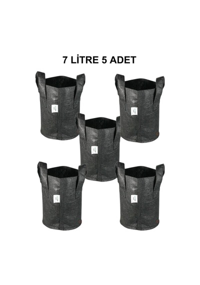 Serapot Kumaş Saksı 7 Litre 5 Adet