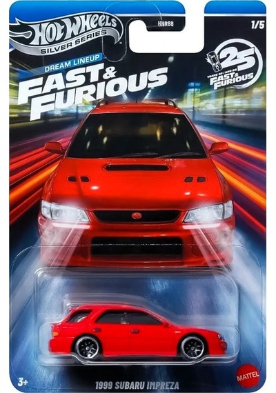 Hot Wheels Fast & Furious 1999 Subaru Impreza Jkx10 - Hnr88 Çok Renkli