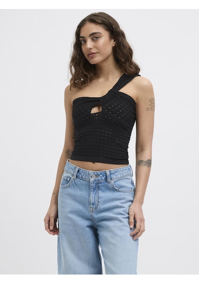 Jack & Jones Kadın Tek Omuz Bluz - Neye - 12275504 Black