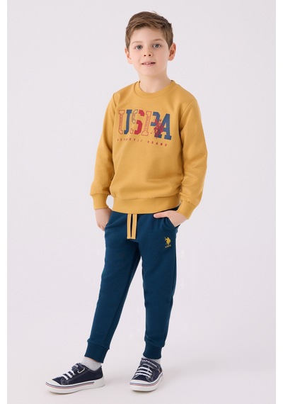 U.s. Polo Assn. Erkek Çocuk Hardal Pijama Takım 50299429-vr072 Hardal