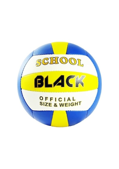 Black School Pu Deri El Dikişli Indoor Outdoor Voleybol Topu Mavi Sarı Mavi - Sarı