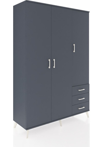 Hyperion Dolap 6 Raflı 3 Çekmeceli Tek Askılı 132x44x195 Antrasit-antrasit/antrasit Antrasıt/antrasıt Hyperion Dolap 6 Raflı 3 Çekmeceli Tek Askılı 132x44x195 Antrasit-antrasit/antrasit Antrasıt/antrasıt
