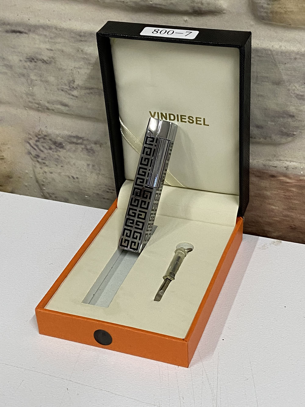 Vindiesel Marka Gri Renk Desenli Gazlı İnce Model Kişiye Özel Ça