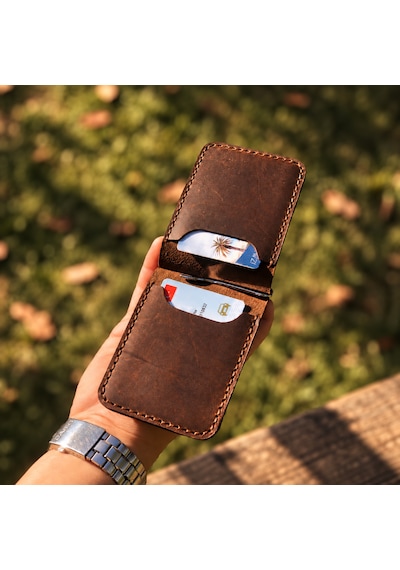 Hemlabel El Yapımı Hakiki Deri Para Klipsli Kartlık Cüzdan Minimal Erkek Cüzdanı Kişiselleştirilebilir Kahverengi - Taba Hemlabel El Yapımı Hakiki Deri Para Klipsli Kartlık Cüzdan Minimal Erkek Cüzdanı Kişiselleştirilebilir Kahverengi - Taba