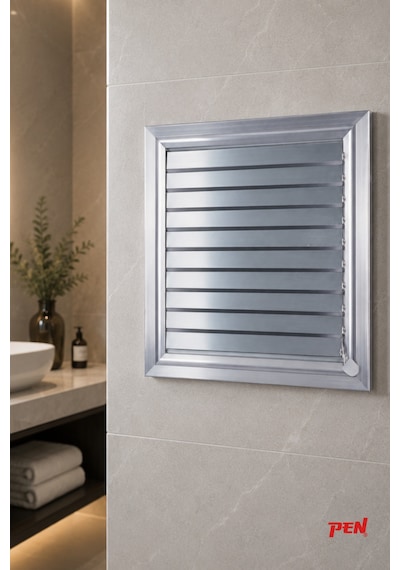 Alüminyum Banyo Wc Havalandırma Menfezi 44x44 Eloksallı Seri