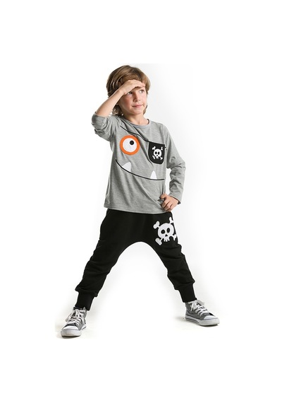 Denokids Happy Pirate Baggy Takım Çok Renkli