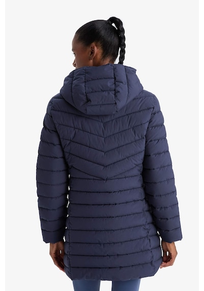 Defacto Defactofit Su İtici Regular Fit Kapüşonlu Şişme Parka Mont C6035ax25wnnv251 Lacivert-nv251