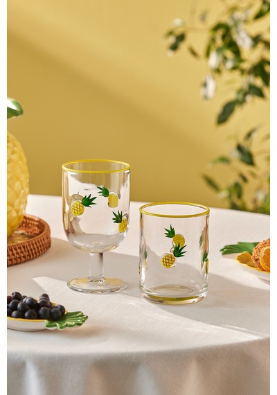 Karaca Pineapple Meşrubat Bardağı 420 Ml Sarı