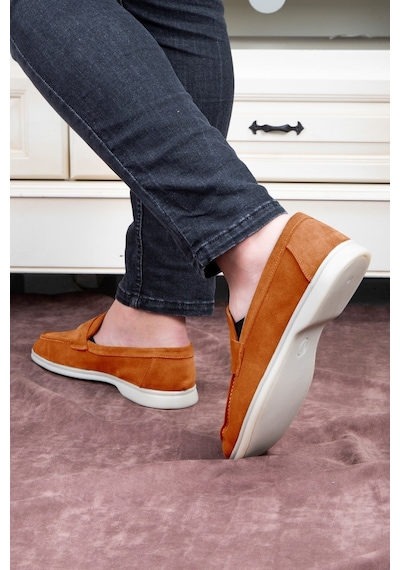 Ante Süet Hakiki Deri Erkek Günlük Ayakkabı Loafer Ayakkabı