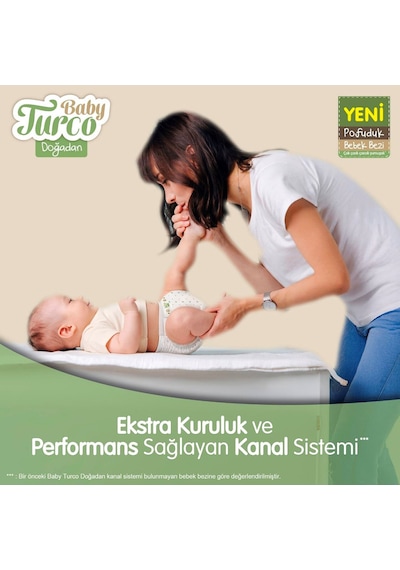 Baby Turco Doğadan 7 Beden Bebek Bezi Avantaj Paketi Pofuduk 48x2 96 Adet 7 Numara