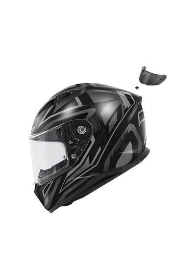 Gıvı 50.7 Proton Mat Tıtanıum-siyah Kask Sıyah