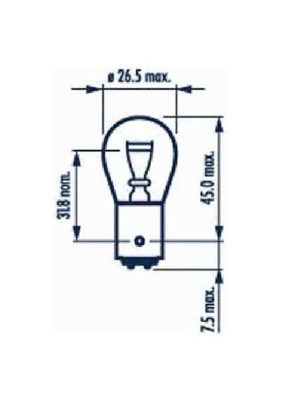 Narva Ch 17916 12v 21/5w 1016 Ampul
