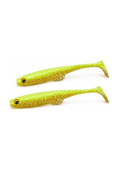 Daiwa Flat Junkie Duckfin Shad 3.5" 9cm Slikon Yem Hirame Chart Gold