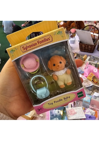 Sylvanian Families Toy Poodle Baby Figür Şapka Ve Çanta Seti Koleksiyon Oyuncak Sylvanian Families