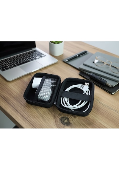 Organizer Mini Çanta, Şarj Aleti, Mini Kulaklık, Kablo, Bellek, Sd  Kart  Taşıma Çantası