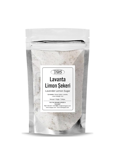 Tos The Organic Spices Lavanta Limon Şekeri 100 G Lavender Lemon Sugar