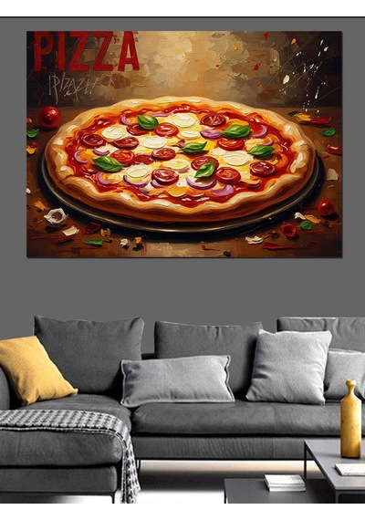 Ahşap Tablo İştah Açıcı Büyük Pizza Tablosu