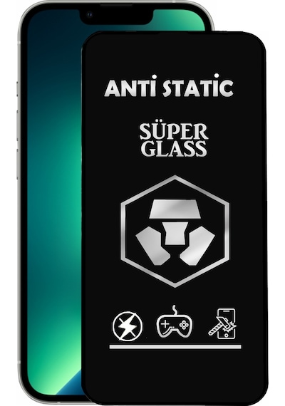Apple Uyumlu   iPhone 13 Pro ile Tam Kaplayan Anti Statik Dayanıklı Süper Cam Ekran Koruyucu