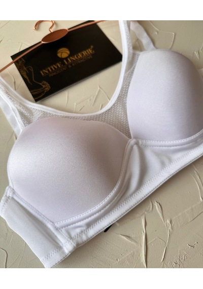 Orkide Kutulu Önü Fileli Balensiz Desteksiz Ultra Rahat Soft Cup Beyaz
