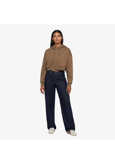 Dıckıes Dickies Oakport Cropped Kadın Kahverengi Hoodie