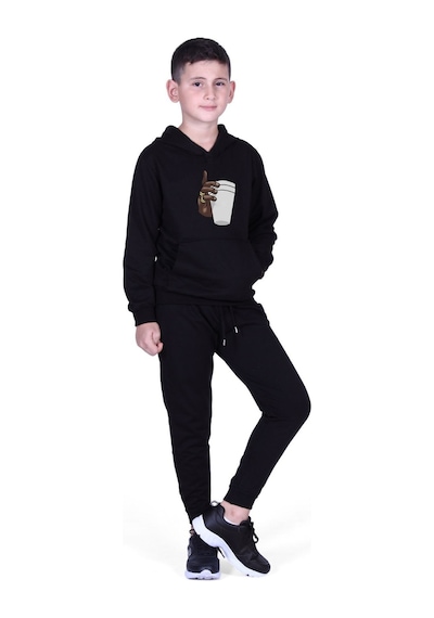 Fyk Kids Erkek Çocuk Baskılı Eşofman Takımı Siyah