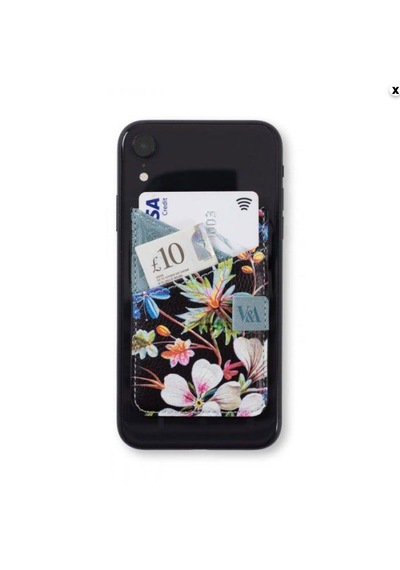 If V&a Bookaroo Yapışkanlı Telefon Arkası Kartlık Ve Cüzdan - Gece Çiçekleri