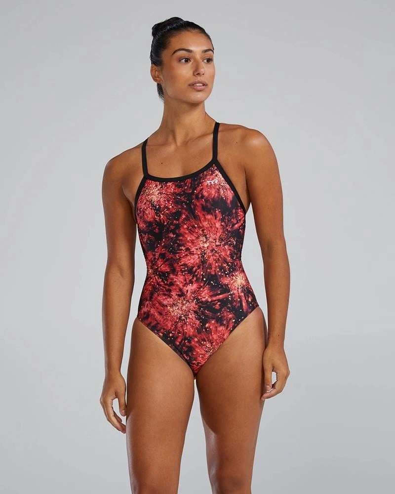 Tyr Durafast Lite Kadın Diamondfit Mayo - Radiant Kırmızı