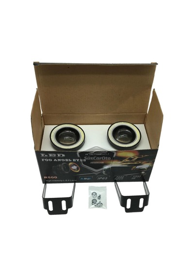 Ford Focus 3 2011-2014 Uyumlu Mercekli Angel Sis Farı Metal Su Geçirmez 76 Mm Turuncu Halkalı Gündüz Farı Angel 2 Adet