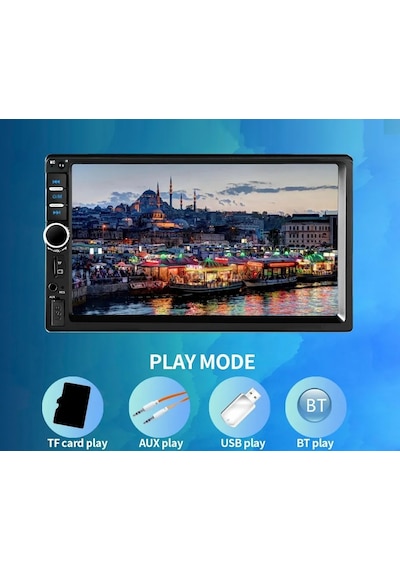 Exvol Oto Teyp 7 İnc+park Kamerası  Mp5 Bluetoth Usb Mp3 Mp4