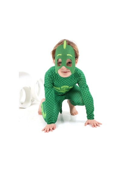 Tarzkids Pijamaskeliler Kertenkele Çocuk Kostüm Yeşil