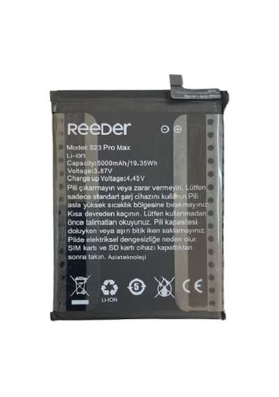 Reeder S23 Pro Max Pil Batarya 5000 Mah