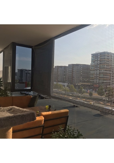 Morilu Balkon Filesi - Kuş Filesi - Kedi Filesi - Kedi Ağı - 2 Cm Gözenekli - 1.5 Mm İp