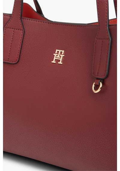 Tommy Hilfiger Th Icon Mını Satchel Kadın Kahverengi Çanta - Aw0aw18722