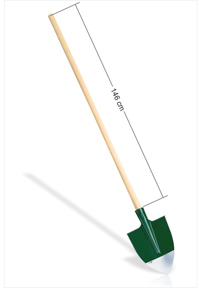 Uzun Saplı 140 Cm Çelik Sivri Uçlu Sağlam 2 Mm Kalınlığında 30 Cm Bel Küreği Bahçe Tarla Ekim Öncesi Toprak Kaldırmak İçin Eğilmez Sertleştirilmiş Sivri Uçlu Çim Depkili Bel Küreği Ve Sap