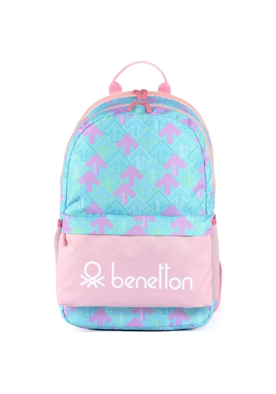 United Colors Of Benetton Bnt03731 Kadın Sırt Çantası Mint/Pembe Çok Renkli
