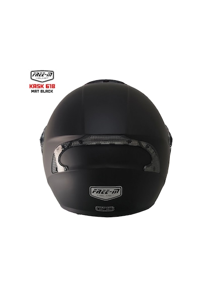 Free-m 618 Güneş Vizörlü Yarım Açık Kask Mat Siyah