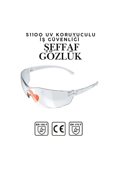 10 Adet S1100 Şeffaf İş Güvenlik Gözlüğü Silikonlu Koruyucu Çapak Gözlüğü Buğulanmaz Darbe Dayanıklı 10 Adet S1100 Şeffaf İş Güvenlik Gözlüğü Silikonlu Koruyucu Çapak Gözlüğü Buğulanmaz Darbe Dayanıklı