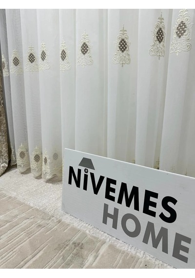 Nivemeshome Bella 1/3 Sık Pileli Tül Perde Apm Çok Renkli
