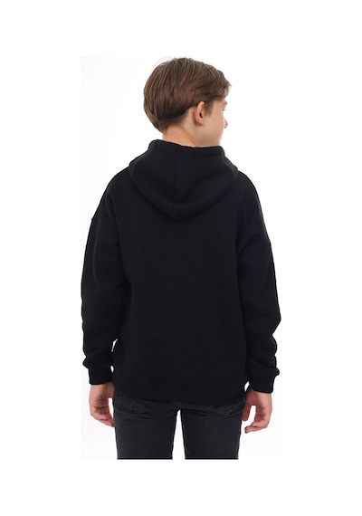 Toontoy Kids Toontoy Erkek Çocuk Oversize Kapüşonlu Cepli Düşük Omuz Baskılı Sweatshirt - 2 İplik Siyah Toontoy Kids Toontoy Erkek Çocuk Oversize Kapüşonlu Cepli Düşük Omuz Baskılı Sweatshirt - 2 İplik Siyah