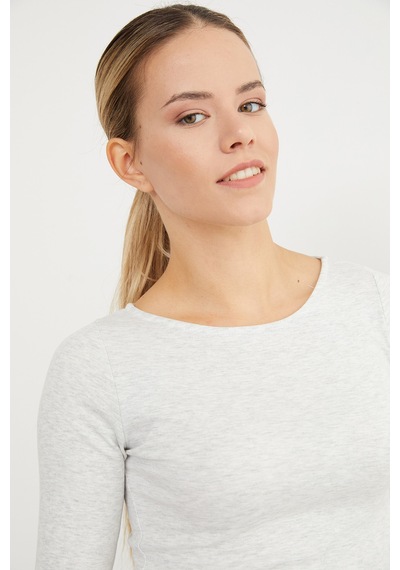 Fullamoda Basic Kayık Yaka Modal Body Grimelanj